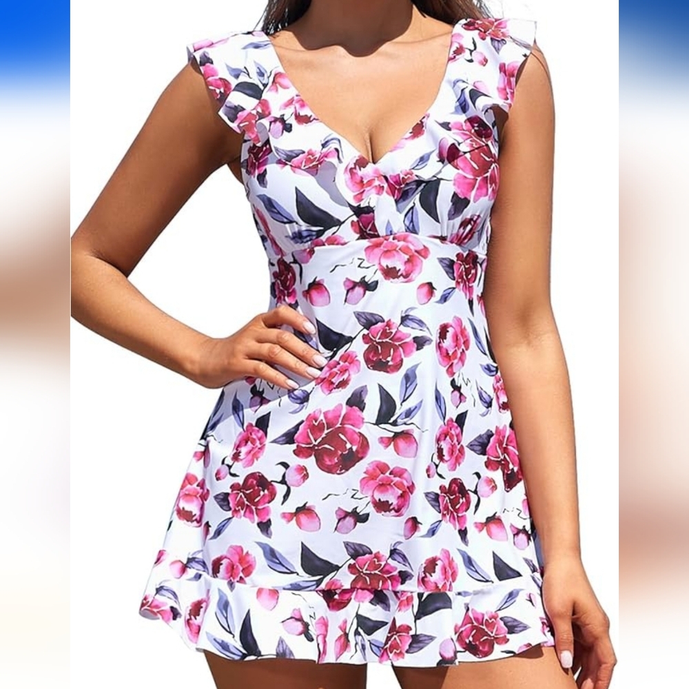 SHEKINI Ruffle Swimdress